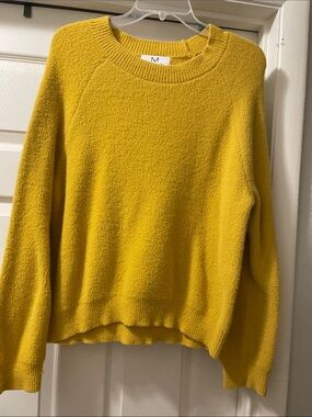 Magaschoni Mustard Yellow Crewneck Sweater